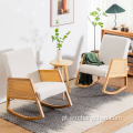 Nordic Home Furniture Factory Direct Wood Varanda Reclinável Reclinável Reclinável Lazer